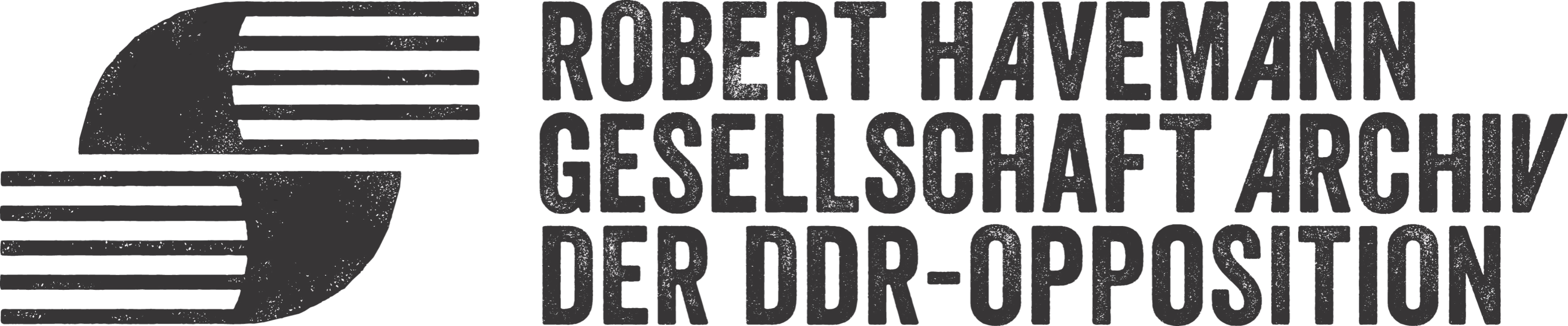 Das Logo der Robert-Havemann-Gesellschaft, Archiv der DDR-Opposition.