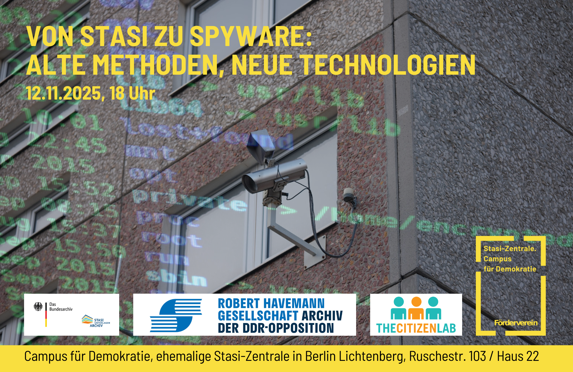 Stasi-Zentrale. Campus für Demokratie