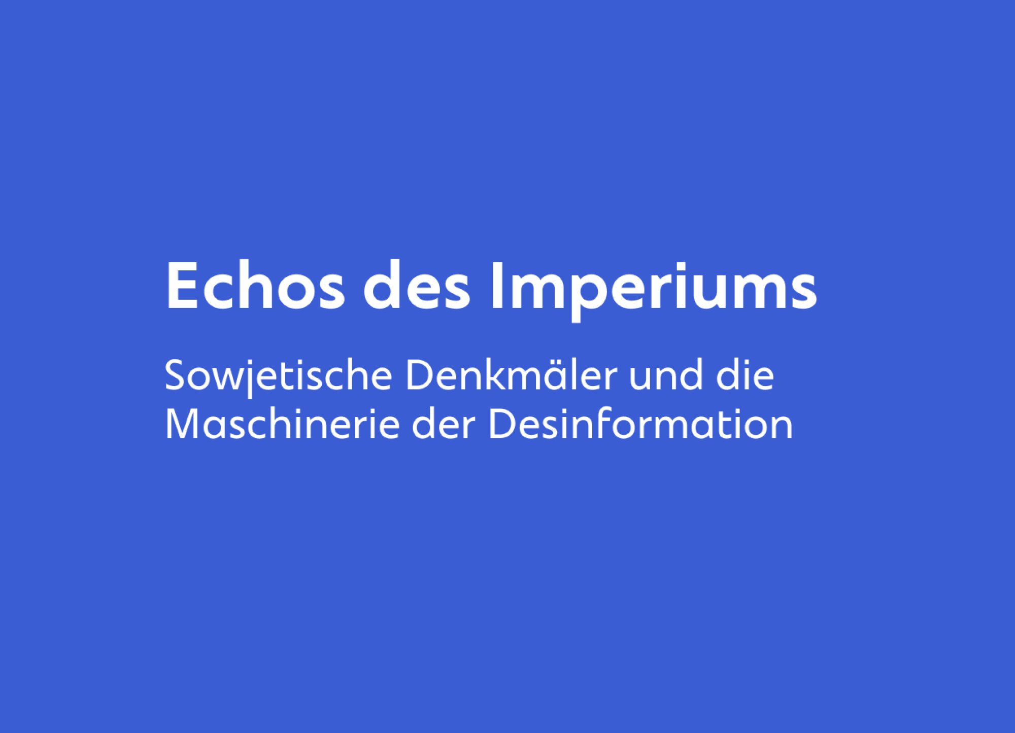 Echos of Empire