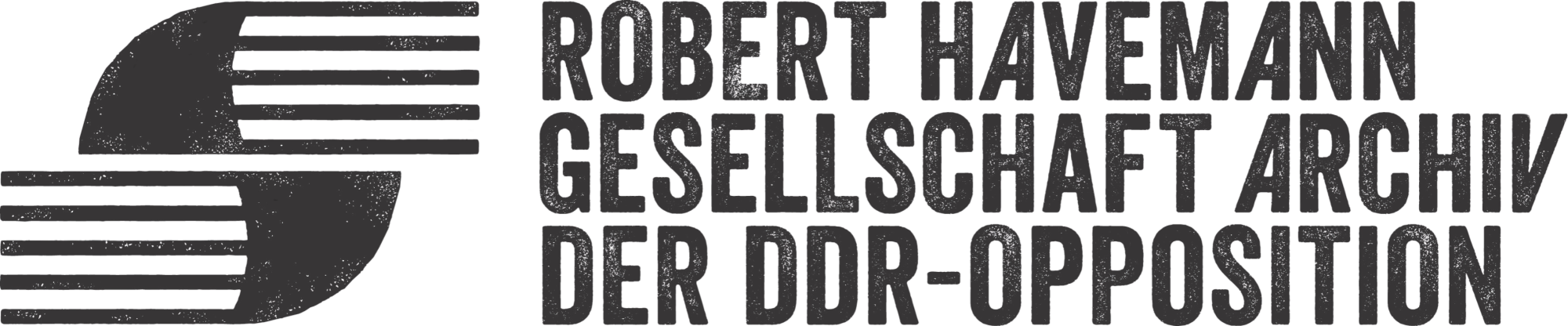 Das Logo der Robert-Havemann-Gesellschaft, Archiv der DDR-Opposition.