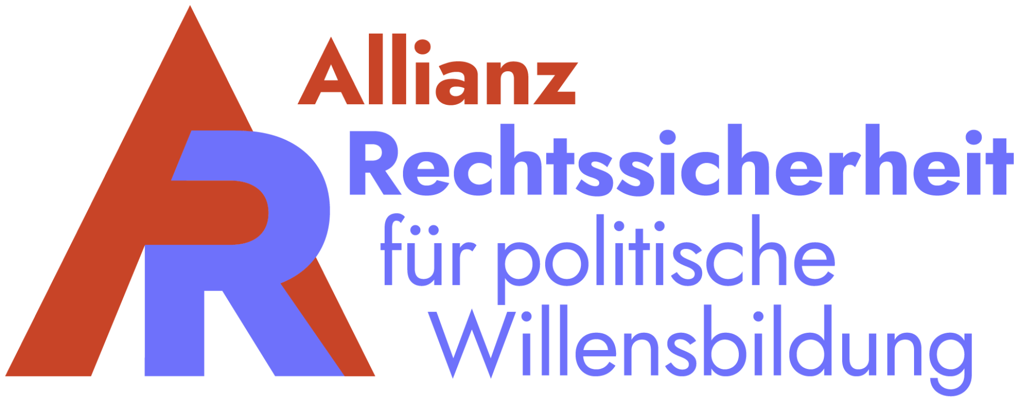 Das Logo der Allianz Rechtssicherheit für politische Willensbildung