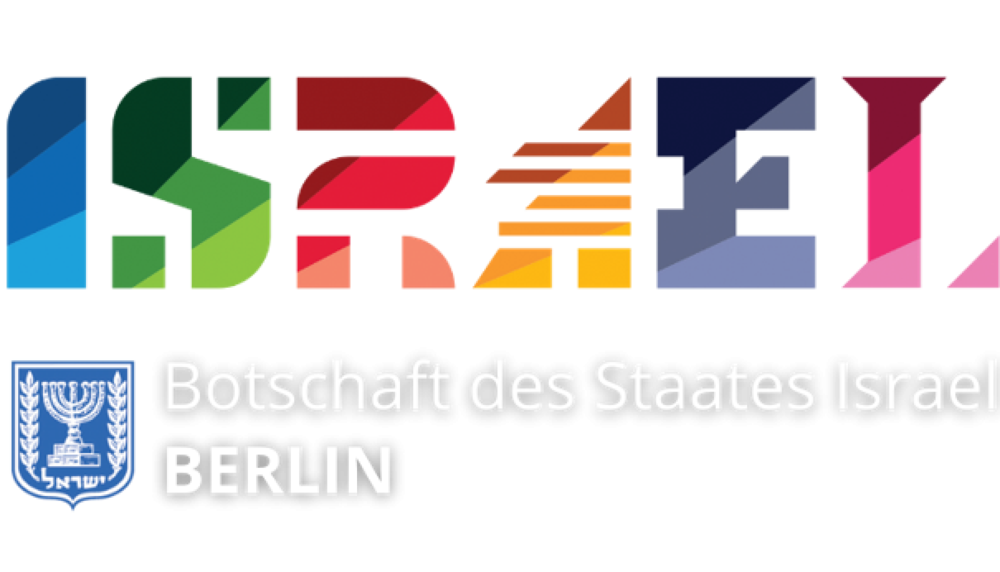 Das Logo der Botschaft des Staates Israel in Berlin
