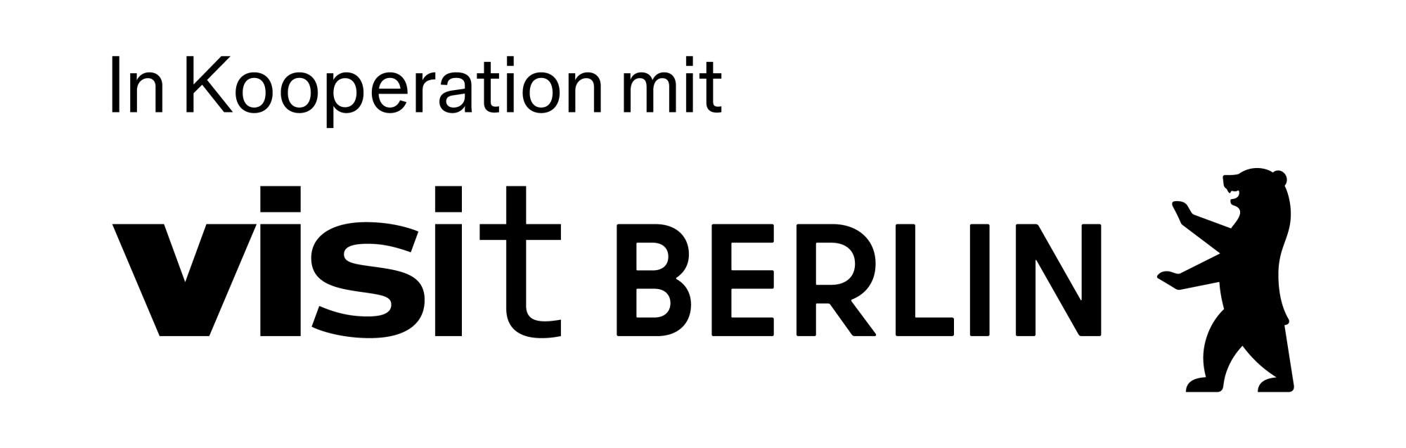 Das Logo von "in Kooperation mit Visit Berlin"