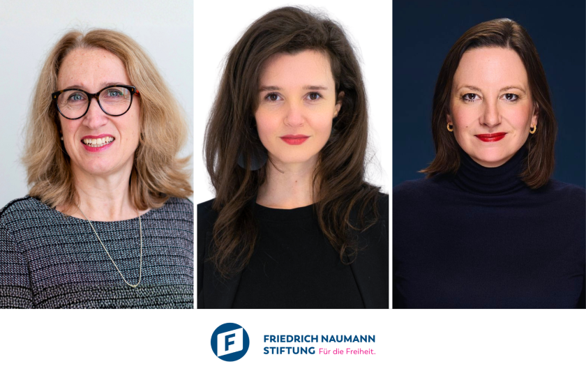 Eine Collage mit Fotos von drei Frauen: Dr. Heike Pantelmann, Laura Busche und D. Maren Jasper-Winter