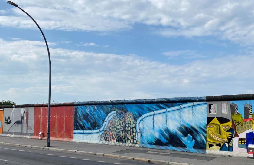Ein Foto der East Side Gallery.